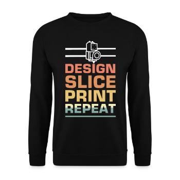 3D Printer Printing Machine Technology Technology Hobby - Unisex Sweatshirt - black - Front - Alina (178cm) & Michal (187cm)