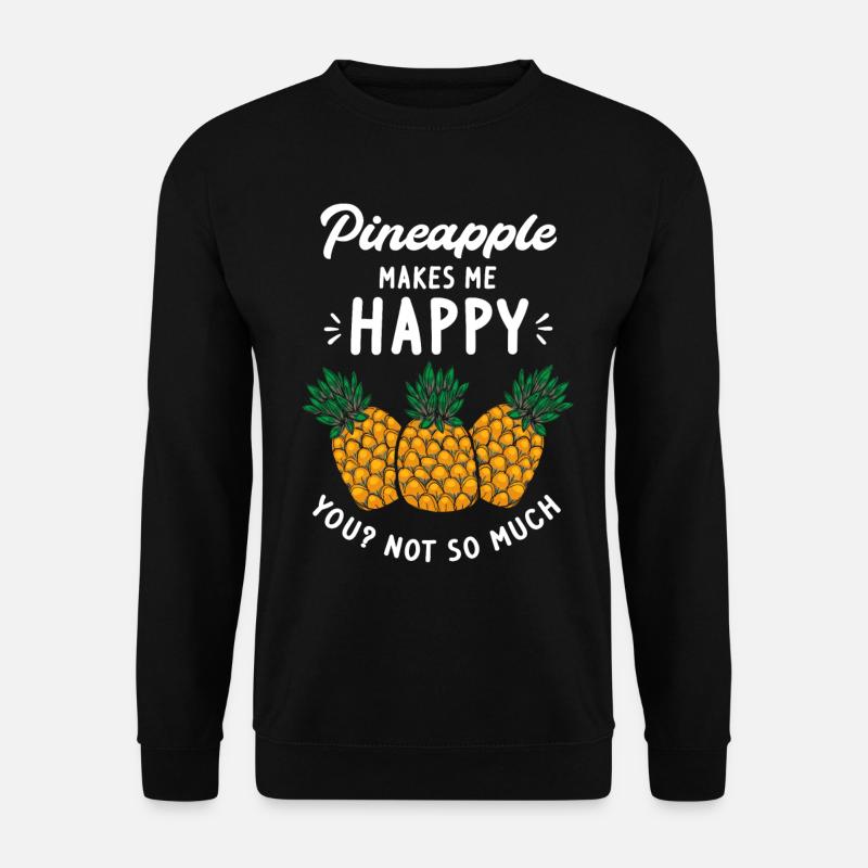 Ananas - Unisex Pullover - Schwarz