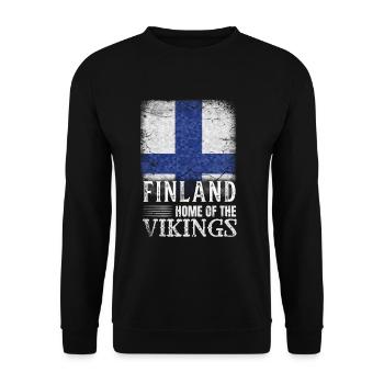 Finlande - Sweat-shirt Unisexe - noir - Devant - Alina (178cm) & Michal (187cm)