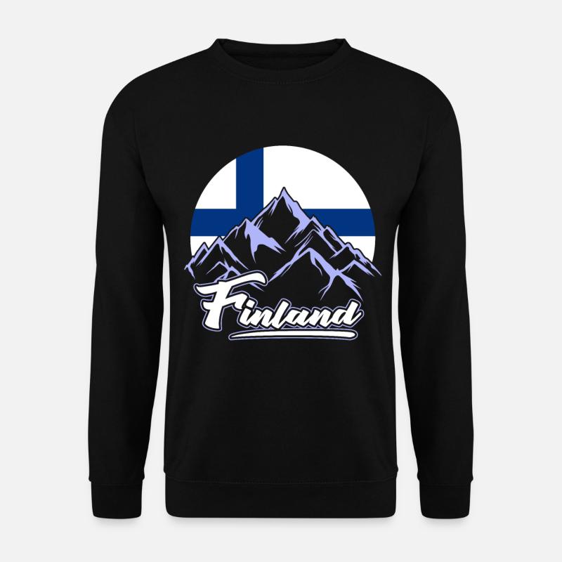 Finland Tshirt Finland Scandinavia - Unisex Sweatshirt - black