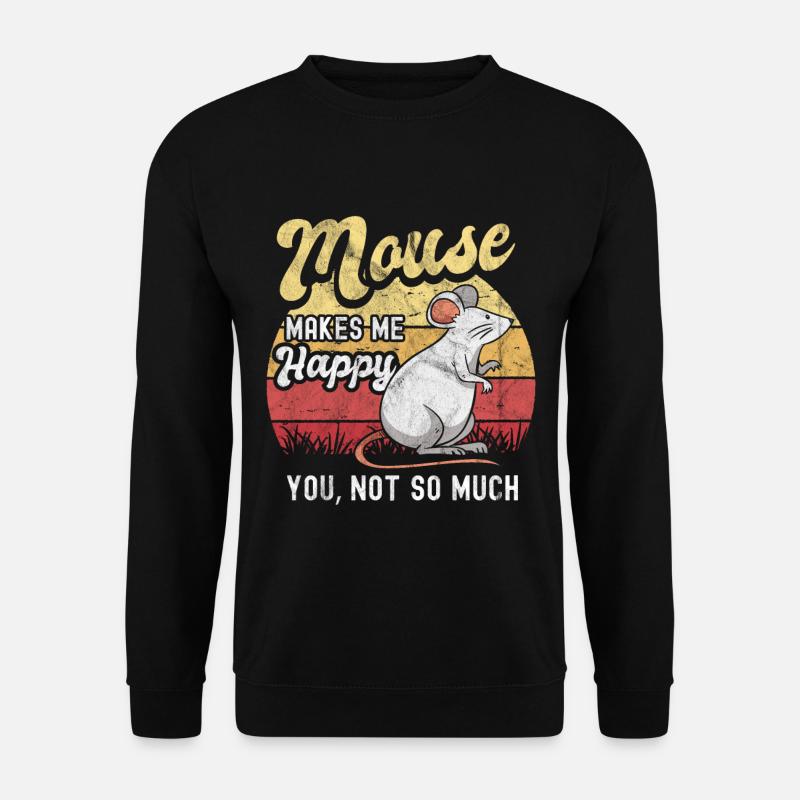 Maus - Unisex Pullover - Schwarz