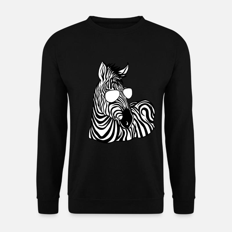 Zebra - Unisex Pullover - Schwarz