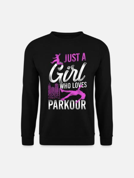 Parkour Free Running Traceur Girl - Unisex Pullover - Schwarz