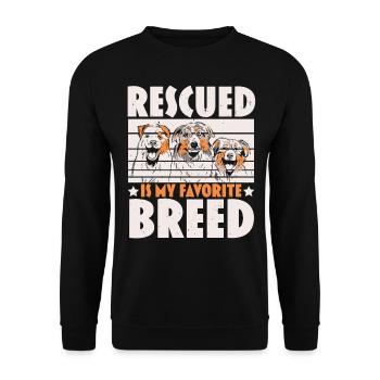 Animal Care Animal Rescuers Animal Rights - Unisex Sweatshirt - black - Front - Alina (178cm) & Michal (187cm)