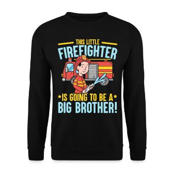 Firefighting Firefighter Firefighter Fireman Fire - Unisex Sweatshirt - black - Front - Alina (178cm) & Michal (187cm)