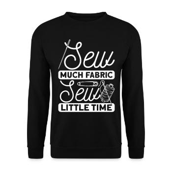 Funny Sewing Machine Quilting Knitting Stitching Y - Unisex Pullover - Schwarz - Vorne - Alina (178cm) & Michal (187cm)