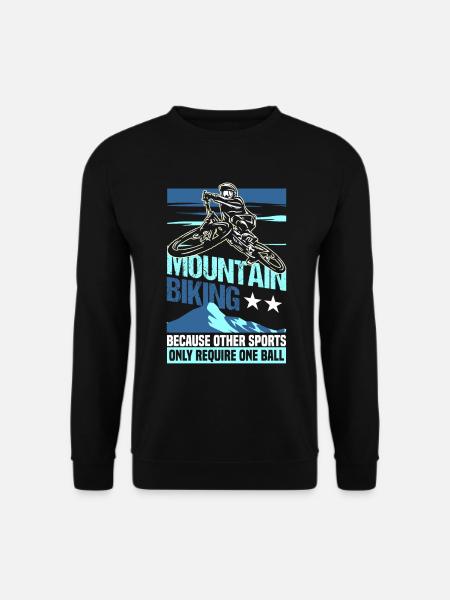 Mountain Biking Downhill MTB Helmet Cycling Jersey - Unisex Pullover - Schwarz