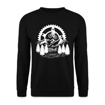 Mountain Bike Accessories MTB Shorts Downhill Cycl - Unisex Pullover - Schwarz - Vorne - Alina (178cm) & Michal (187cm)