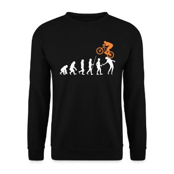 VTT Evolution Bike Free Ride - Sweat-shirt Unisexe - noir - Devant - Alina (178cm) & Michal (187cm)