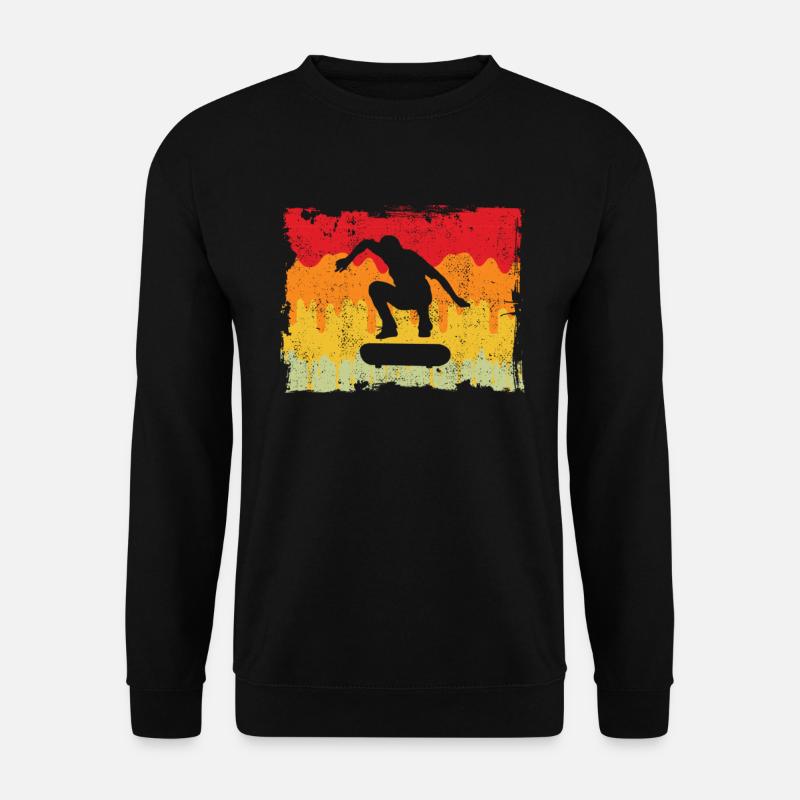 Skateboarding Retro - Unisex Sweatshirt - black