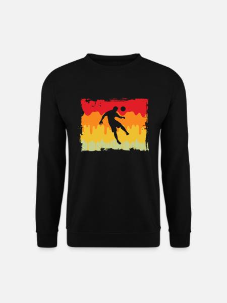 Fußball Fußballer Retro - Unisex Pullover - Schwarz