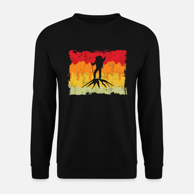 Mountaineering Retro - Unisex Sweatshirt - black