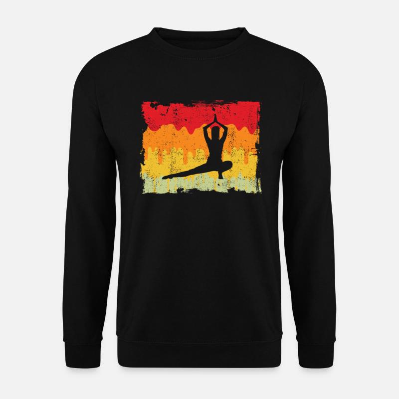 Yoga Retro - Unisex Sweatshirt - black