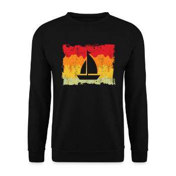 Voile Rétro - Sweat-shirt Unisexe - noir - Devant - Alina (178cm) & Michal (187cm)