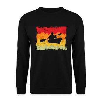 Canoe Retro - Unisex Sweatshirt - black - Front - Alina (178cm) & Michal (187cm)