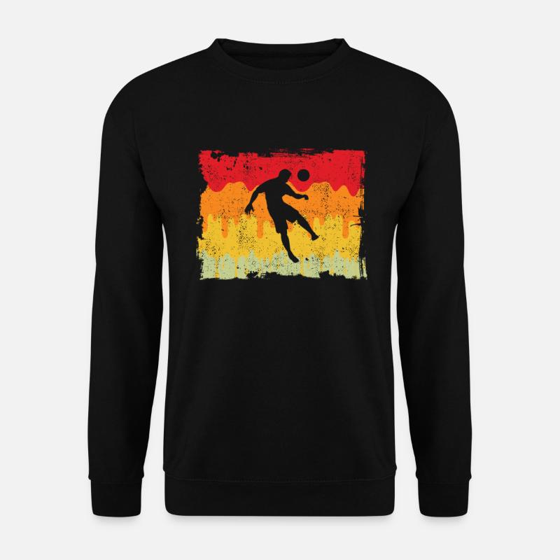 Fußball Fußballer Retro - Unisex Pullover - Schwarz