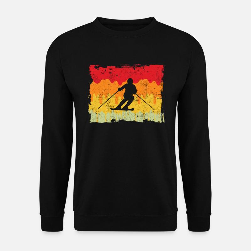 Ski Retro - Unisex Sweatshirt - black