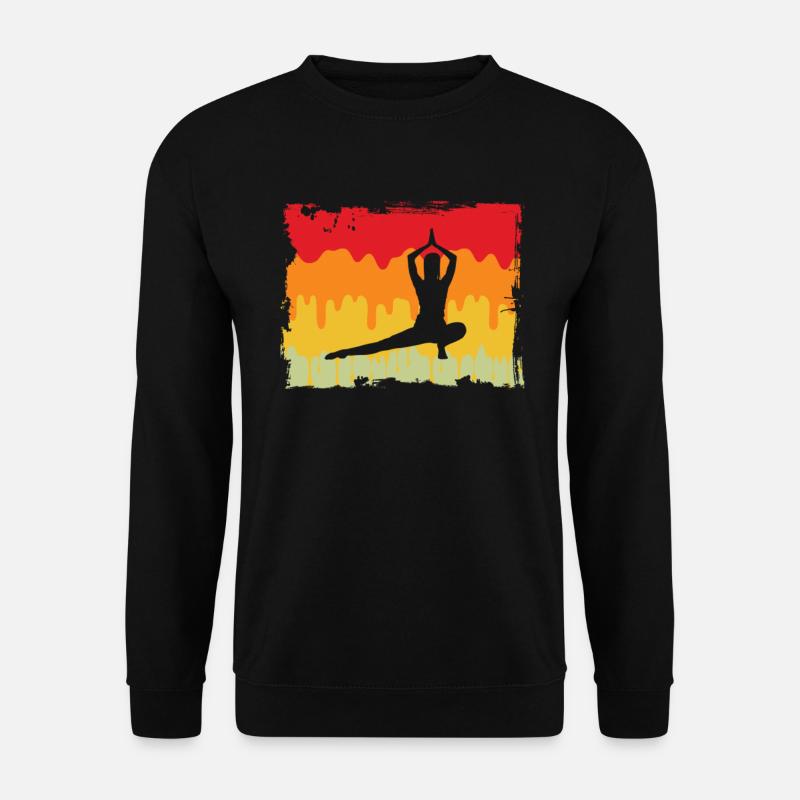 Yoga Retro - Unisex Sweatshirt - black
