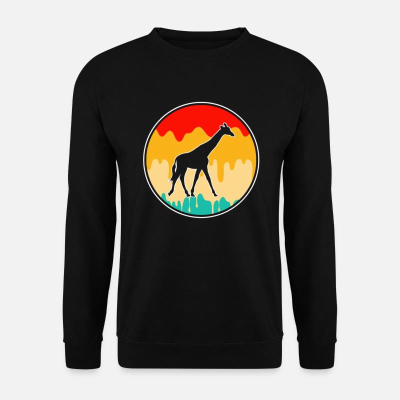 Girafe Rétro - Sweat-shirt Unisexe - noir