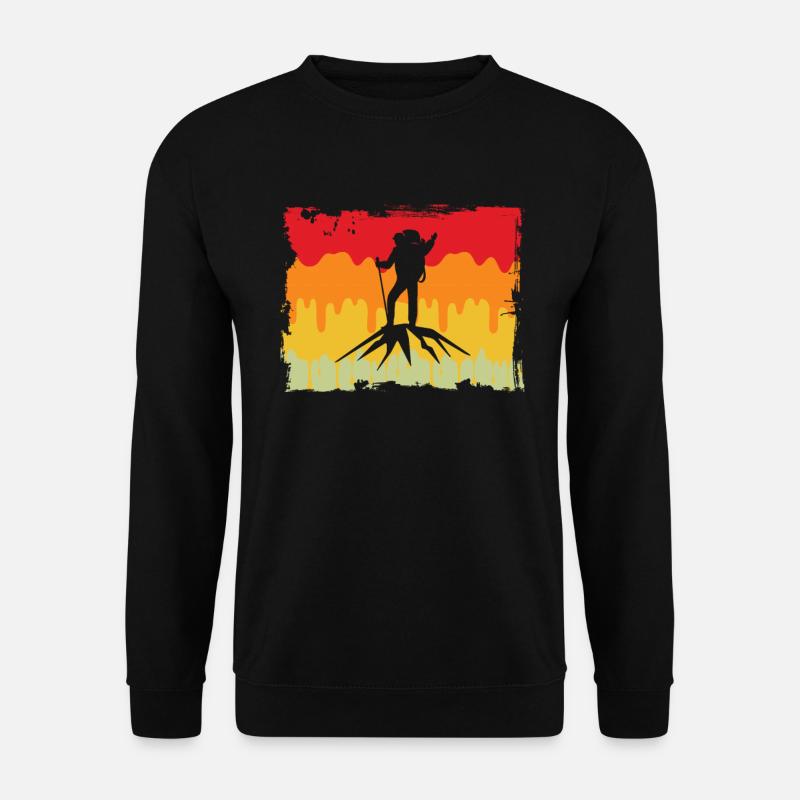 Mountaineering Retro - Unisex Sweatshirt - black