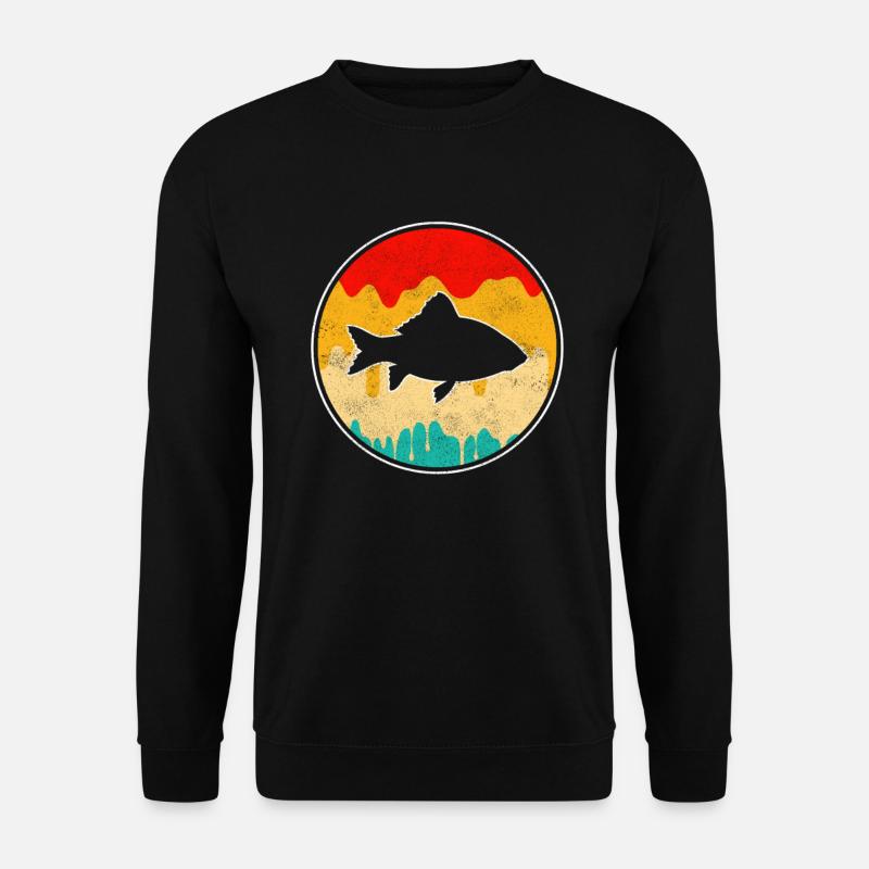 Fish Retro - Unisex Sweatshirt - black