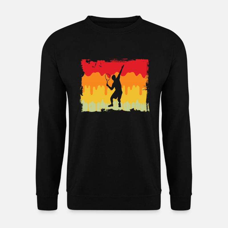 Tennis Retro - Unisex Pullover - Schwarz