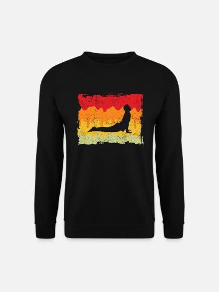 Yoga Retro - Unisex Pullover - Schwarz