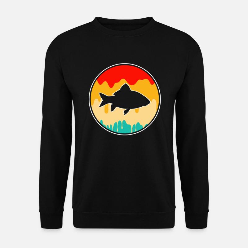 Fish Retro - Unisex Sweatshirt - black