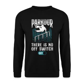 Parkour Free Running Traceur - Sweat-shirt Unisexe - noir - Devant - Alina (178cm) & Michal (187cm)