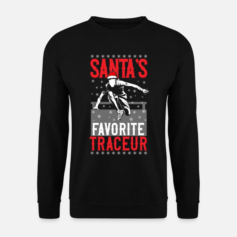 Parkour Free Running Traceur - Sweat-shirt Unisexe - noir