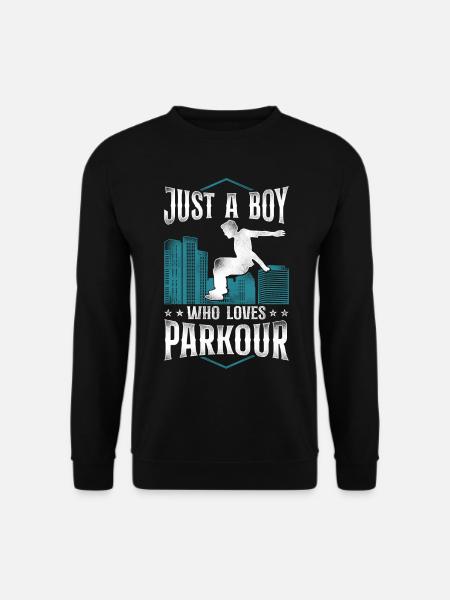 Parkour Free Running Traceur Boy - Unisex Sweatshirt - black