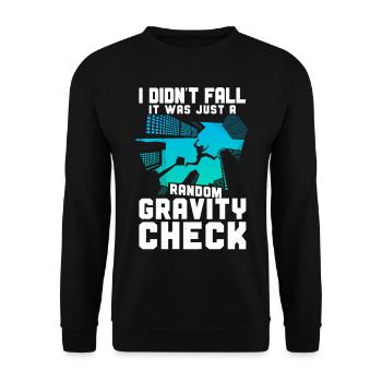 Parkour Free Running Traceur I - Unisex Pullover - Schwarz - Vorne - Alina (178cm) & Michal (187cm)