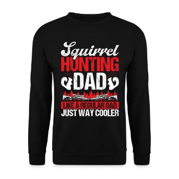 Chasseur d’écureuils Papa Drôle Écureuil Chasseur Père - Sweat-shirt Unisexe - noir - Devant - Alina (178cm) & Michal (187cm)