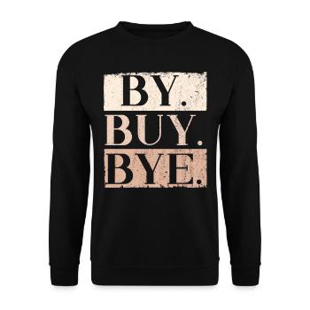 By Buy Bye Grammar Police English Teacher Schre - Unisex Sweatshirt - black - Front - Alina (178cm) & Michal (187cm)