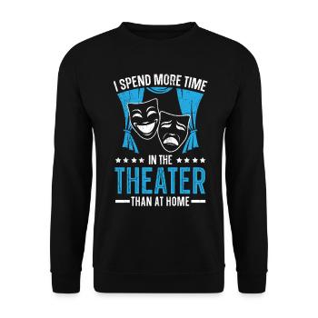 Théâtre Broadway Comédie musicale Actrice de scène Schaus - Sweat-shirt Unisexe - noir - Devant - Alina (178cm) & Michal (187cm)