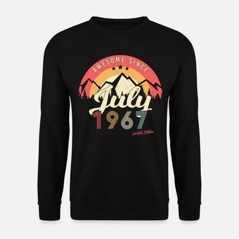 Retro Im Juli 1967 - Unisex Pullover - Schwarz