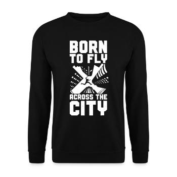 Parkour Free Running Traceur - Unisex Pullover - Schwarz - Vorne - Alina (178cm) & Michal (187cm)