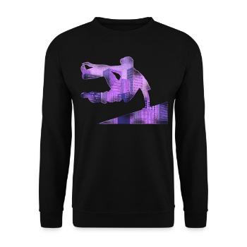 Parkour Free Running Traceur - Unisex Sweatshirt - black - Front - Alina (178cm) & Michal (187cm)