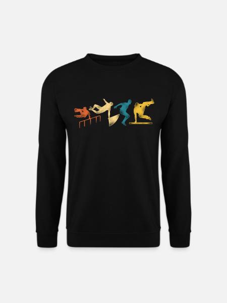 Parkour Free Running Traceur Retro - Unisex Sweatshirt - black