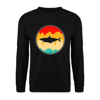 Hai Retro - Unisex Pullover - Schwarz - Vorne - Alina (178cm) & Michal (187cm)