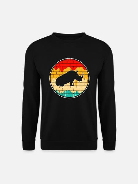 Rhino Rétro - Sweat-shirt Unisexe - noir