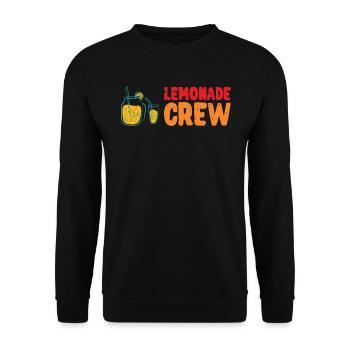 Lemonade Crew Juice Stand - Unisex Pullover - Schwarz - Vorne - Alina (178cm) & Michal (187cm)