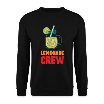 Lemonade Crew Juice Stand - Unisex Pullover - Schwarz - Vorne - Alina (178cm) & Michal (187cm)