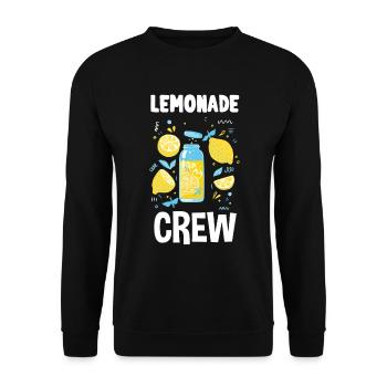 Lemonade Crew Juice Stand - Unisex Pullover - Schwarz - Vorne - Alina (178cm) & Michal (187cm)