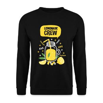 Lemonade Crew Juice Stand - Unisex Pullover - Schwarz - Vorne - Alina (178cm) & Michal (187cm)