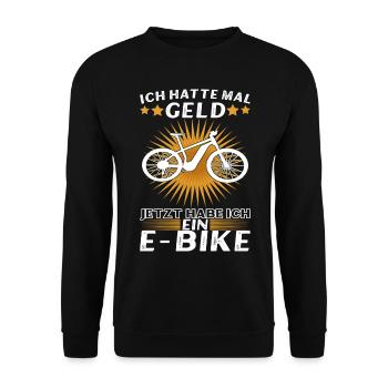 E Bike E MTB Elektrofrahrad - Unisex Pullover - Schwarz - Vorne - Alina (178cm) & Michal (187cm)