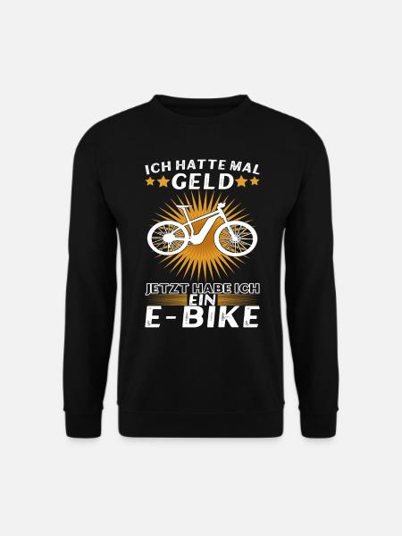 E Bike E MTB Elektrofrahrad - Unisex Pullover - Schwarz