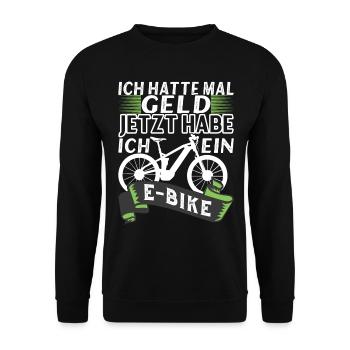 E Bike E MTB Elektrofrahrad - Unisex Pullover - Schwarz - Vorne - Alina (178cm) & Michal (187cm)