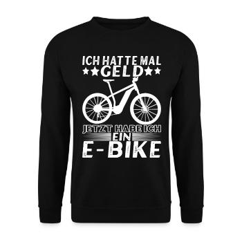 E Bike E MTB Elektrofrahrad - Unisex Pullover - Schwarz - Vorne - Alina (178cm) & Michal (187cm)