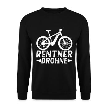 E Bike E MTB Elektrofrahrad - Unisex Pullover - Schwarz - Vorne - Alina (178cm) & Michal (187cm)